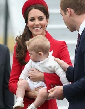 Royals William, Catherine and George of Cambridge - New Zealand April 2014